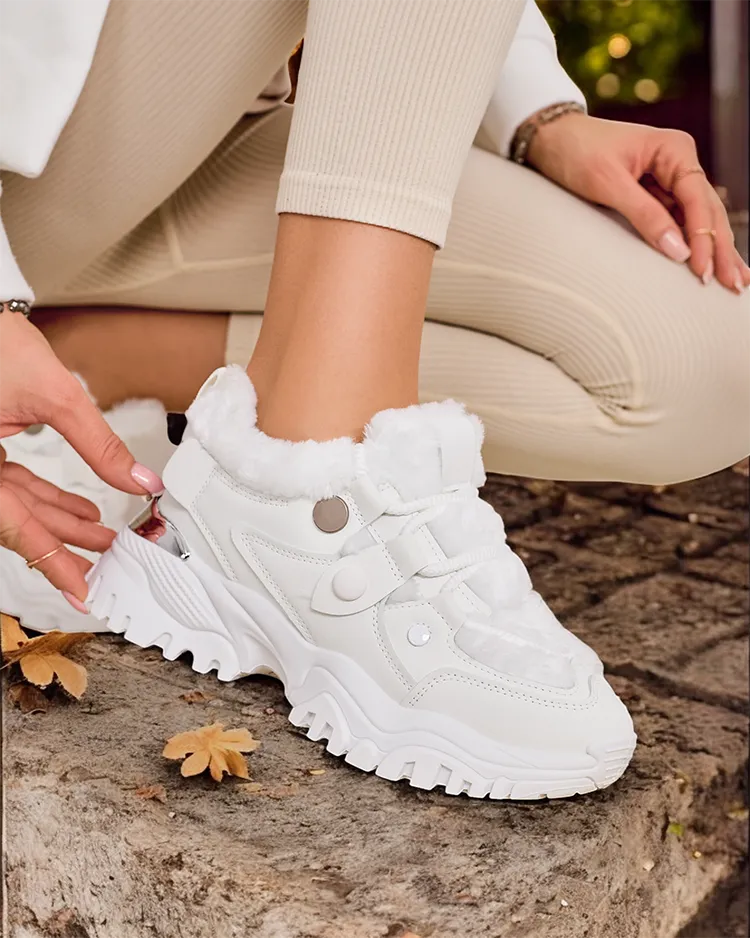 Royalfashion Dámske tenisky s kožušinovou výstielkou Poriomo