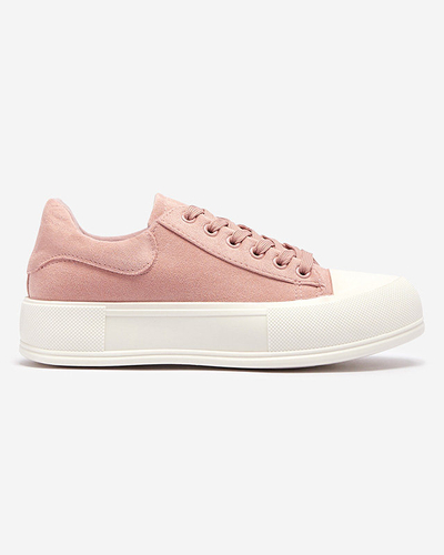 OUTLET Ružové dámske tenisky z eko-semišu od značky Zeobic- Footwear