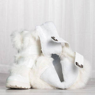 OUTLET Biele snehové topánky s kožušinou od značky Dassacia - Footwear