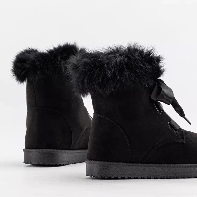 OUTLET Čierne dámske snehule Ritalo - Footwear