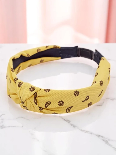 Royalfashion Pletená vzorovaná čelenka Grafity Boom