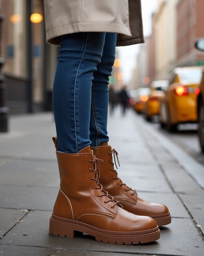 Royalfashion Dámske šnurovacie čižmy Bumalo