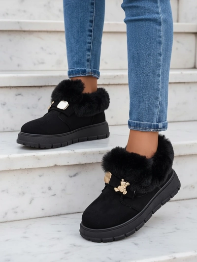 Royalfashion Dámske krátke čižmy a'la snow boots Dobis