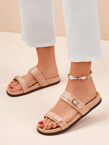 Royalfashion Dámske šľapky z ekokože EcoTwins Slides