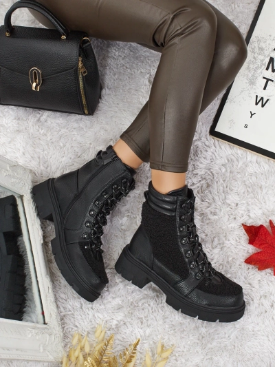 Ženski delavski škornji s krznom Ardella