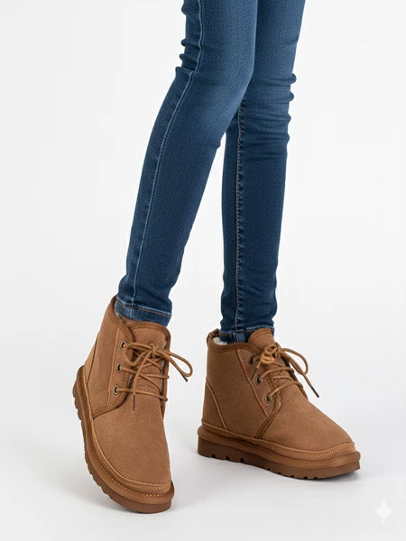 Otroški gležnjarji Venus Camel Usnjeni Udobni za jesen