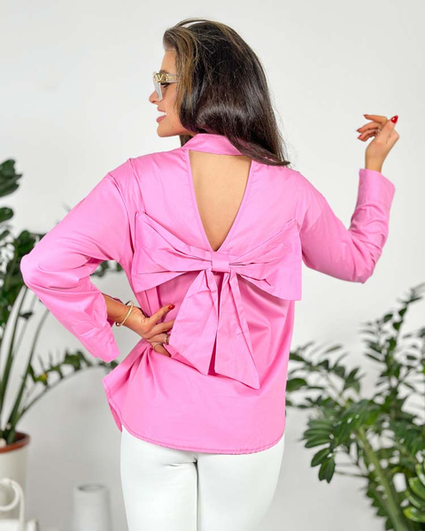 Royalfashion Dámska košeľa s mašľou