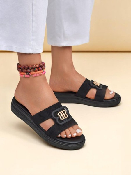 Royalfashion Ženski natikači s ploskim podplatom ChicStep