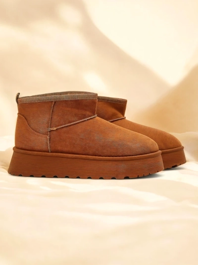 Royalfashion Krátke topánky podobné ženským snehovým čižmám Fortesse