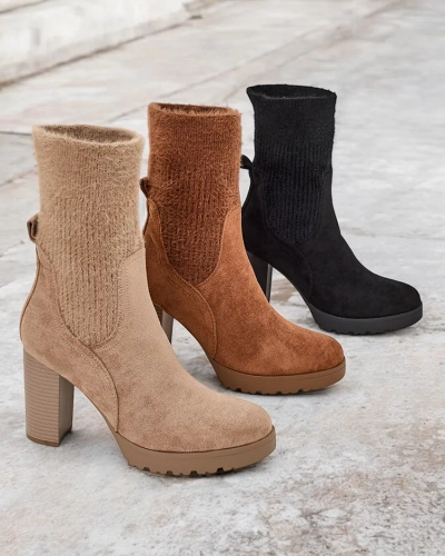 Dámske členkové topánky Royalfashion na pätke Libbo