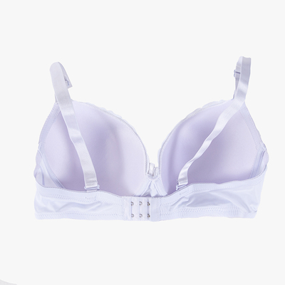 Biela podprsenka s čipkovanou vsadkou - Spodná bielizeň