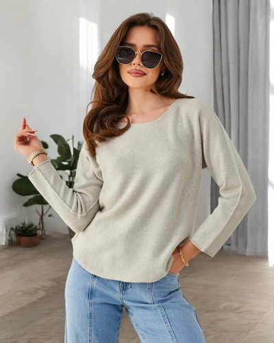 Royalfashion Viskózový tenký ženský sveter