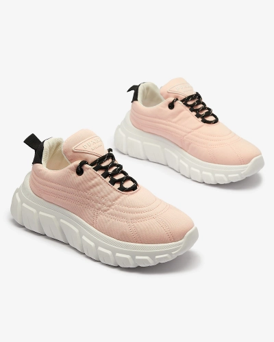 Svetloružová dámska látková športová obuv Riotay- Obuv