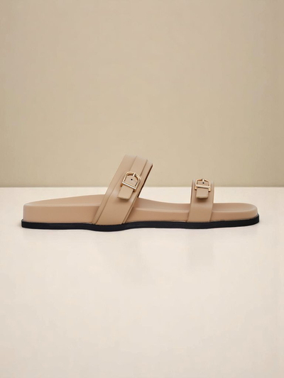 Royalfashion Dámske šľapky z ekokože EcoTwins Slides