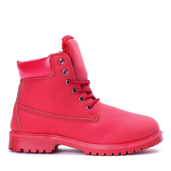 Ocieplane trapery w kolorze czerwonym Rimma - Obuwie