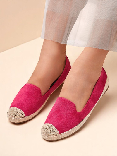 Royalfashion Dámske espadrilky z eko semišu Bombei