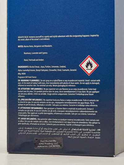 Inšpirovaná eau de parfum pre mužov AQUATIC BLUE