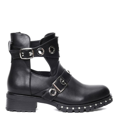 Czarne workery Kendra- Obuwie