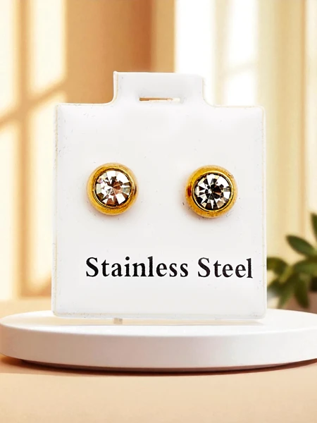 Royalfashion Dámske kruhové náušnice s kubickým zirkónom