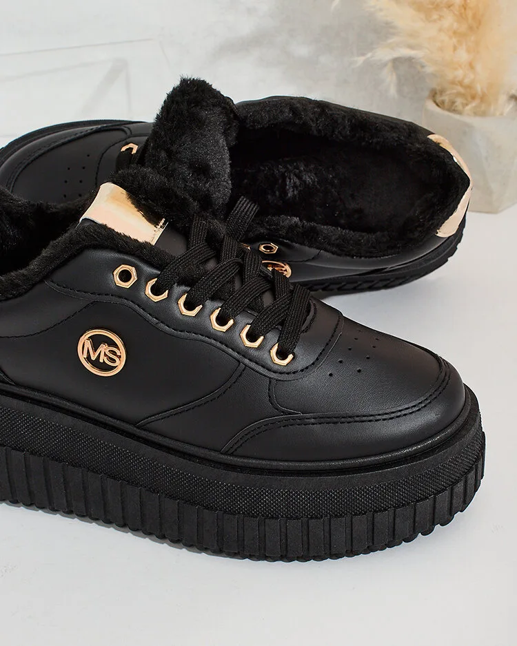 Royalfashion Zateplené dámske tenisky s kožušinou Sofi