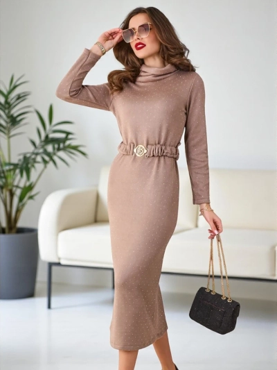 Royalfashion Dámske svetrkové šaty