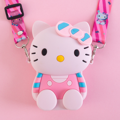 Svetloružová malá mačiatková kabelka - Kabelky