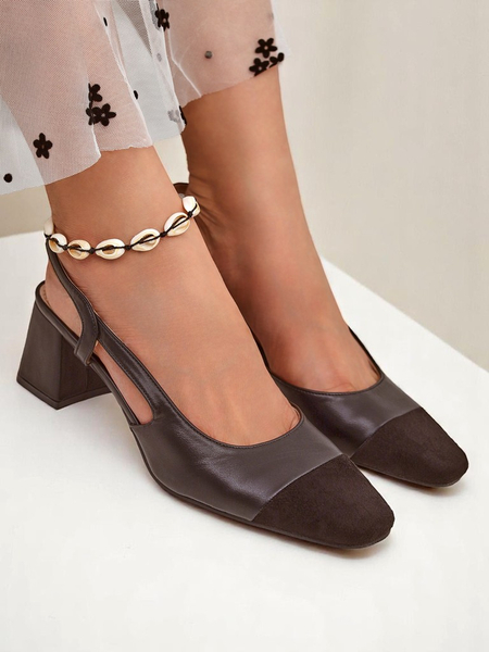 Royalfashion Ženski salonarji z nizko peto z okrasno konico Eleganzo