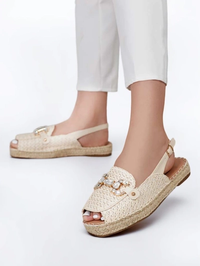 Royalfashion Dámske espadrilky s otvorenou špičkou