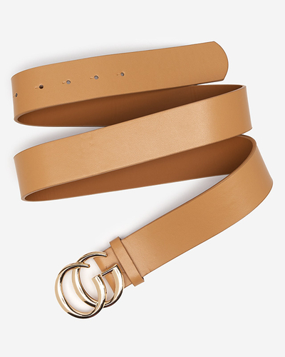 Dámsky ťavý opasok so zlatou prackou - Doplnky