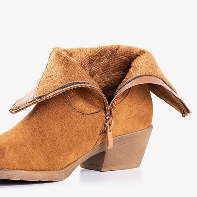 Hnedé kovbojské topánky a'la Sahara - Obuv