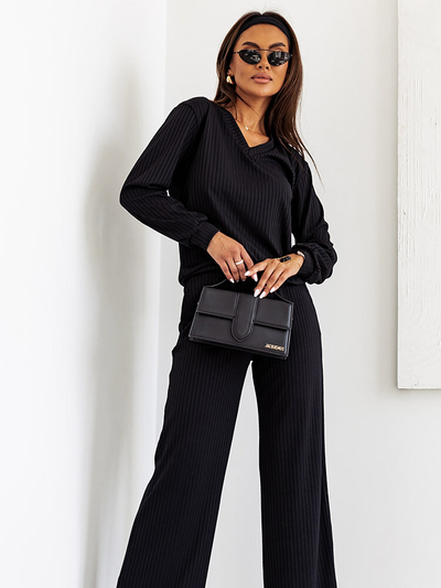 Royalfashion Dámska bavlnená súprava s rebrovaním