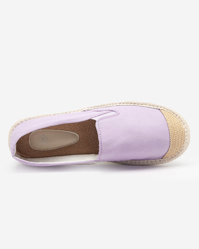 OUTLET Fialové dámske espadrilky Joll - Obuv