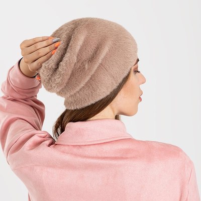 Zimná čiapka pre ženy hnedej kožušiny - Čiapky