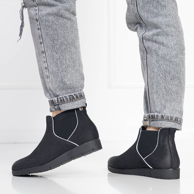 OUTLET Elegantné dámske čižmy čierne Zulla- Obuv