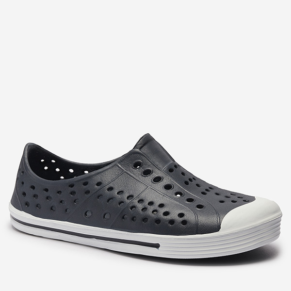 Detské gumové tenisky s ažurovou úpravou v námorníckej modrej farbe Jiteri - Obuv