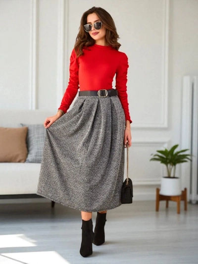 Royalfashion Dámska midi sukňa