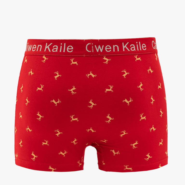 Pánske červené vianočné boxerky - spodná bielizeň