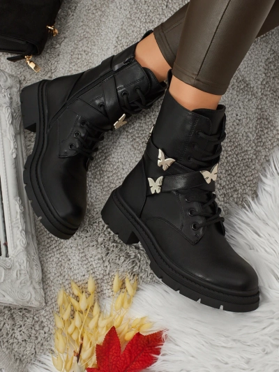 Ženski delavski škornji z okraski Motill