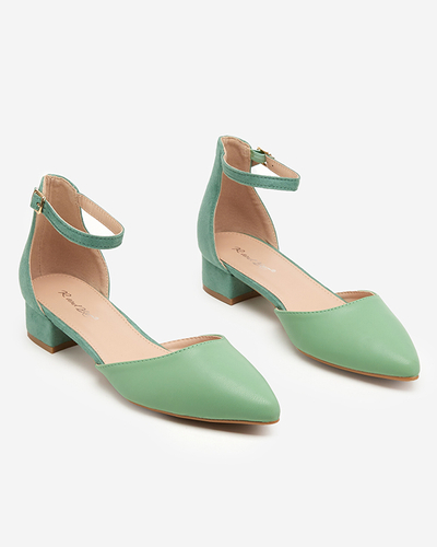 Zelené dámske sandále na dolnom stĺpiku Areda - Obuv