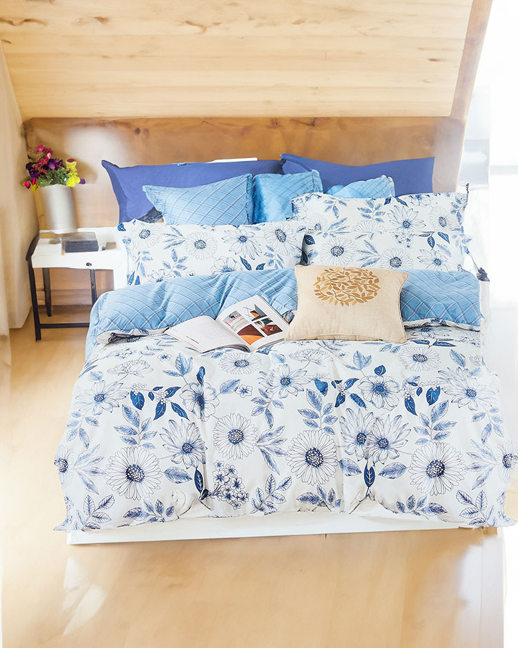 Royalfashion Kvetinová posteľná bielizeň 160x200 sada 3 dielov