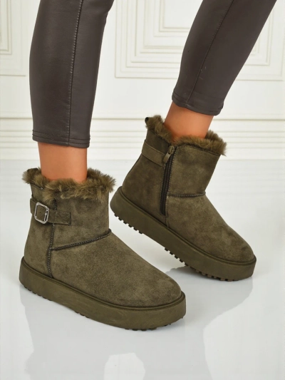 Royalfashion Kratki ženski škornji a'la za sneg Aurelia Classico