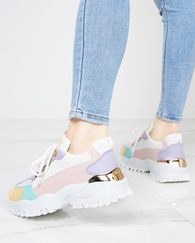 OUTLET Dámske farebné športové topánky Nosice tenisky - Obuv