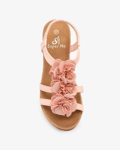 Royalfashion Svetloružové dámske sandále Sareti flower