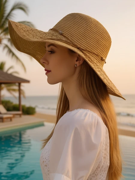 Royalfashion Dámsky slamenný klobúk Aveline