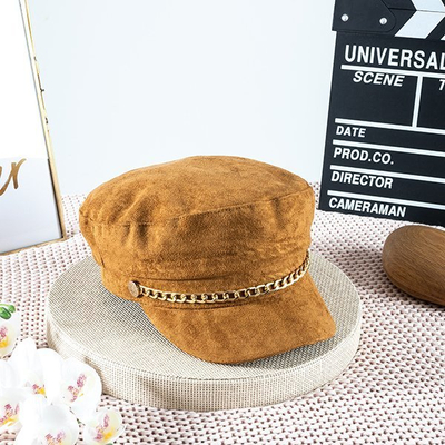 Dámska hnedá baretka so šiltom - Čiapky
