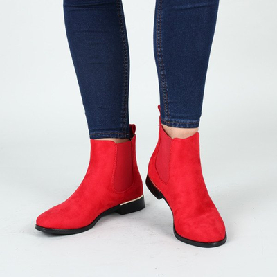 Czerwone sztyblety Lisa- Obuwie