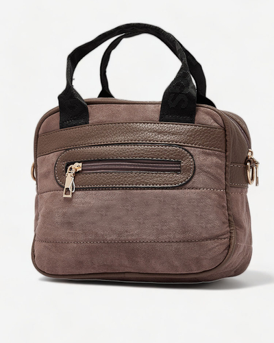 Royalfashion Dámska malá kabelka v tmavohnedej farbe