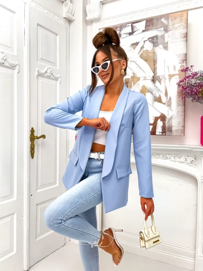 Royalfashion Dámsky blazer bez zapínania Elegant