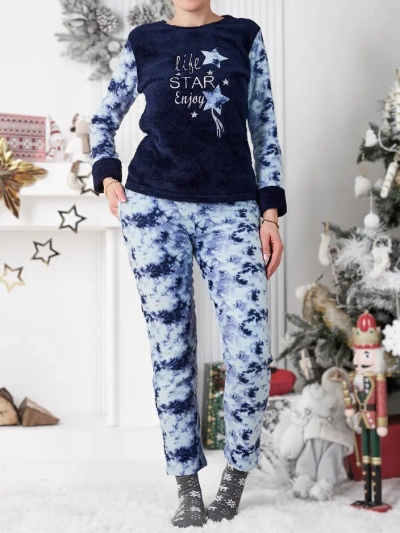 Royalfashion Dámske pyžamá a'la Fleece Life Star Enjoy