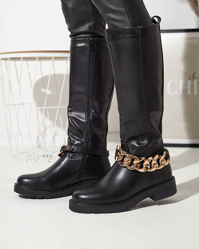 Dámske nadkolienky z ekokože v čiernej farbe Koterika- Obuv